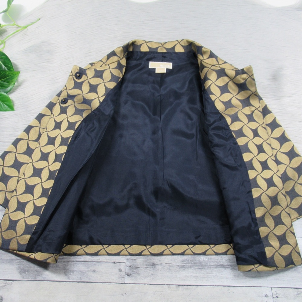 Michael Kors Geometric Pattern Cropped Bolero Jac… - image 8
